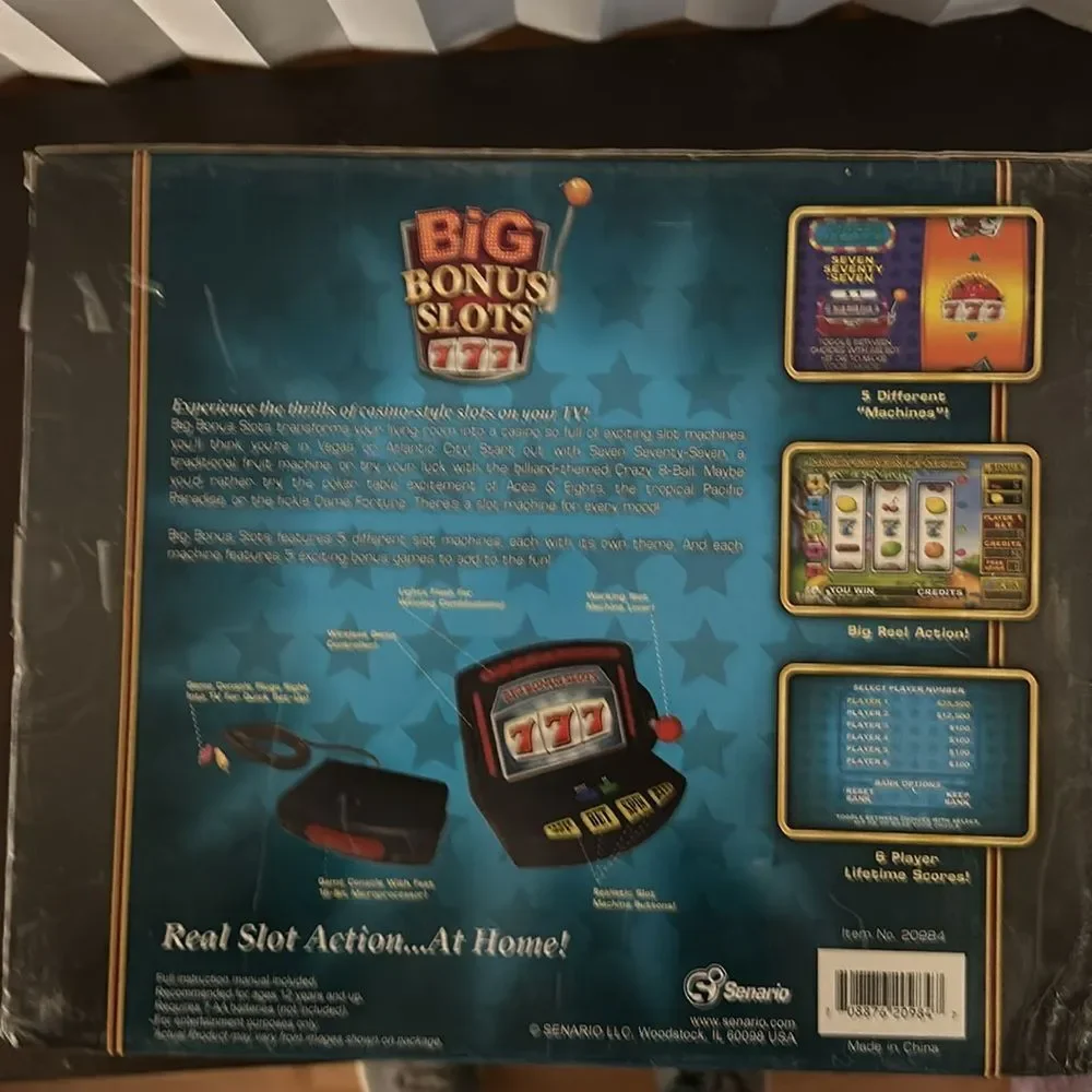 Big Bonus Slots TV Wireless Game Electronic Casino Style Toy